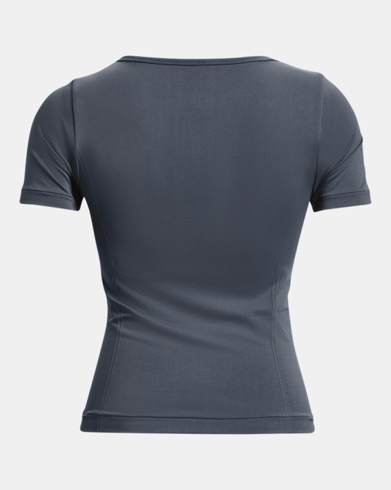 Women's UA Train Seamless Short Sleeve in Gray image number 5